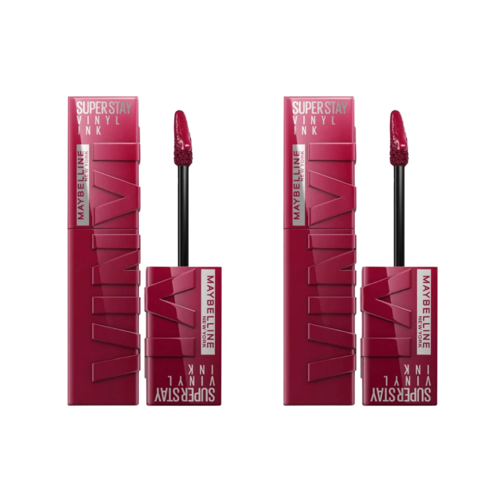 Maybelline New York Super Stay Vinyl Ink Long Lasting Liquid Gloss Lipstick - 30 Unrivaled -2 Pack