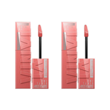 Maybelline New York Super Stay Vinyl Ink Long Lasting Liquid Gloss Lipstick - 100 Charmed -2 Pack