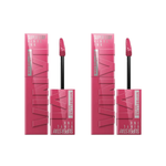 Maybelline New York Super Stay Vinyl Ink Long Lasting Liquid Gloss Lipstick - 20 Coy -2 Pack