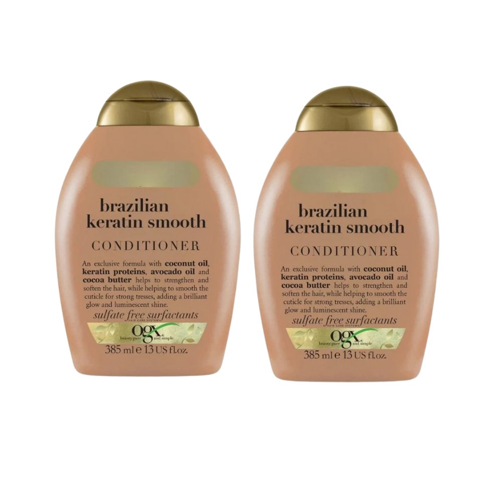 OGX Straightening Brazilian Cereatin Conditioner 385 ml 2 Pack