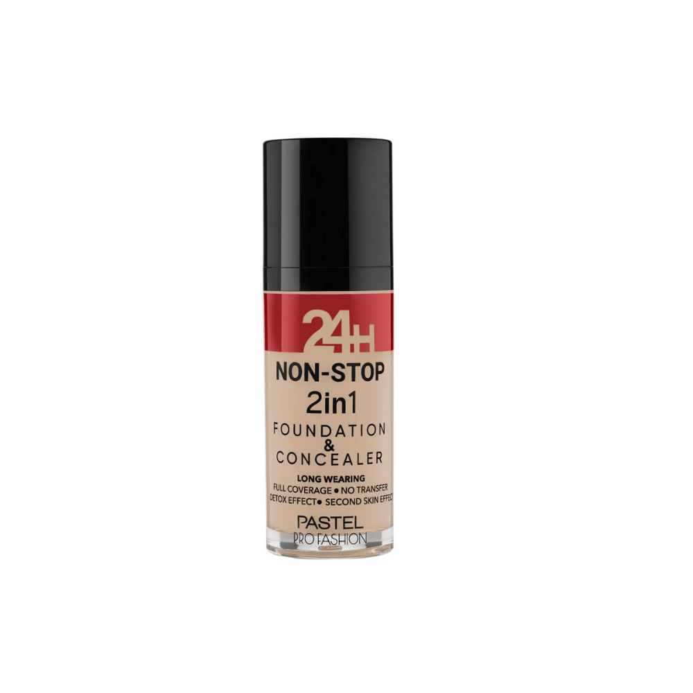 Pastel 24H Non-Stop 2in1 Foundation & Concealer - 603 Ivory