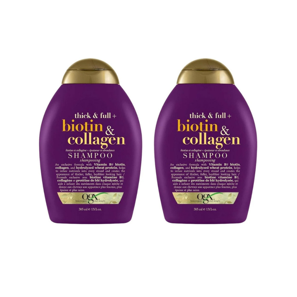 OGX Biotin and Collagen Shampoo 385 ml -2 Pack