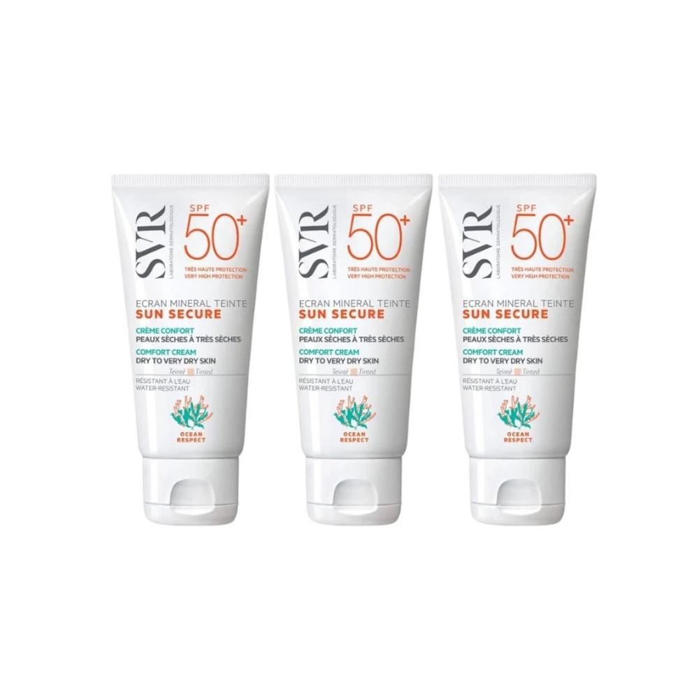 SVR Sunsecure Ecran Tinted Spf50+ Sunscreen 60 gr 3 Pack