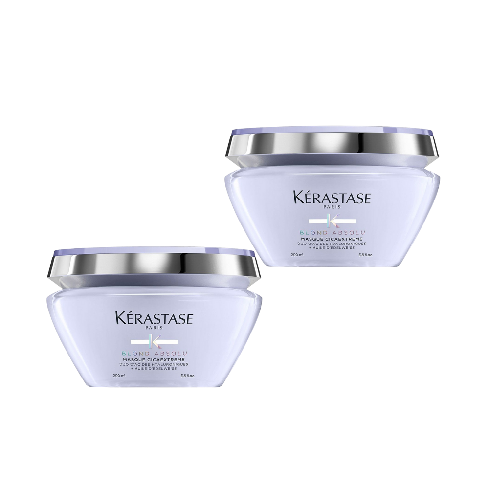 Kerastase Blond Absolu Masque Cicaextreme Post-processing Hair Care Mask for Blonde Hair 200ml 2 Pack