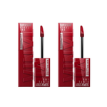 Maybelline New York Super Stay Vinyl Ink Long Lasting Liquid Gloss Lipstick -  10 Lippy -2 Pack