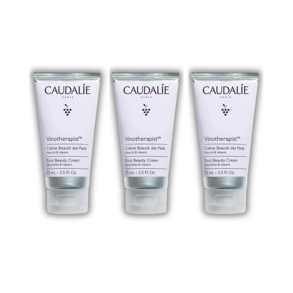 Caudalie Vinotherapist Foot Care Cream 75 ml -3 Pack