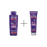 Loreal Elseve Color Vive Anti-Orange Color Correcting Purple Mask 150 ml + Loreal Elseve Color Vive Anti-Orange Purple Shampoo 200 ml