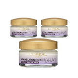 Loreal Paris Hyaluron Expert Skin Moisturizing Night Cream Mask 50 ml 3 Pack