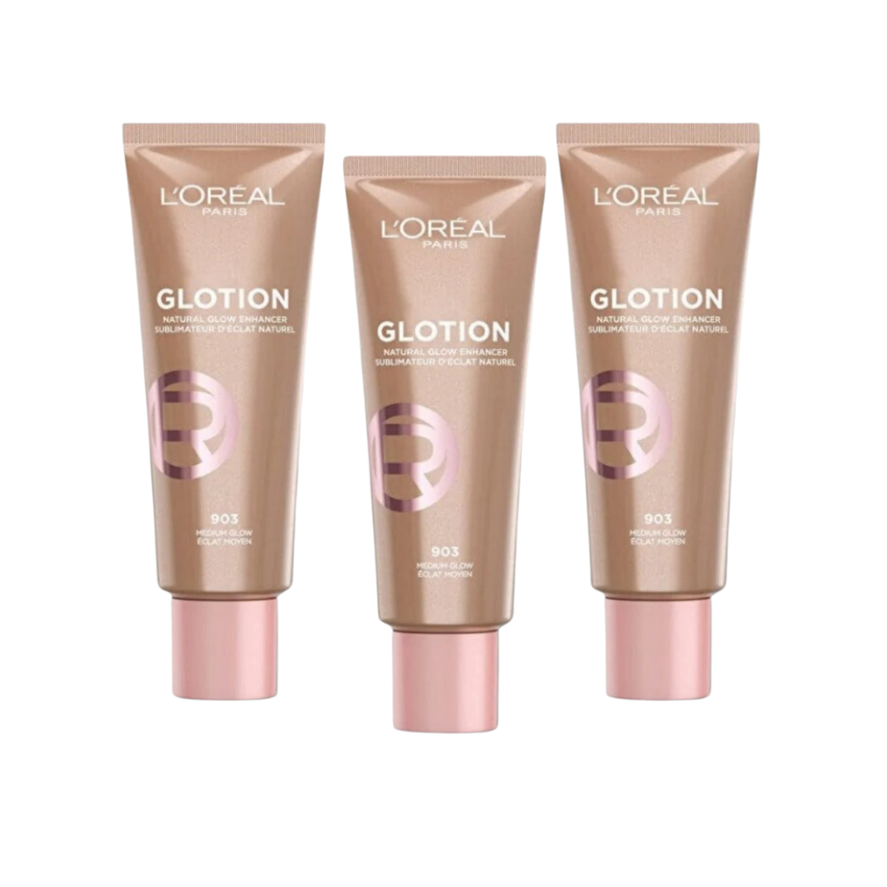 Loreal Paris Glotion All-In-One Natural Glow -903 Medium Glow 40 ml 3 Pack