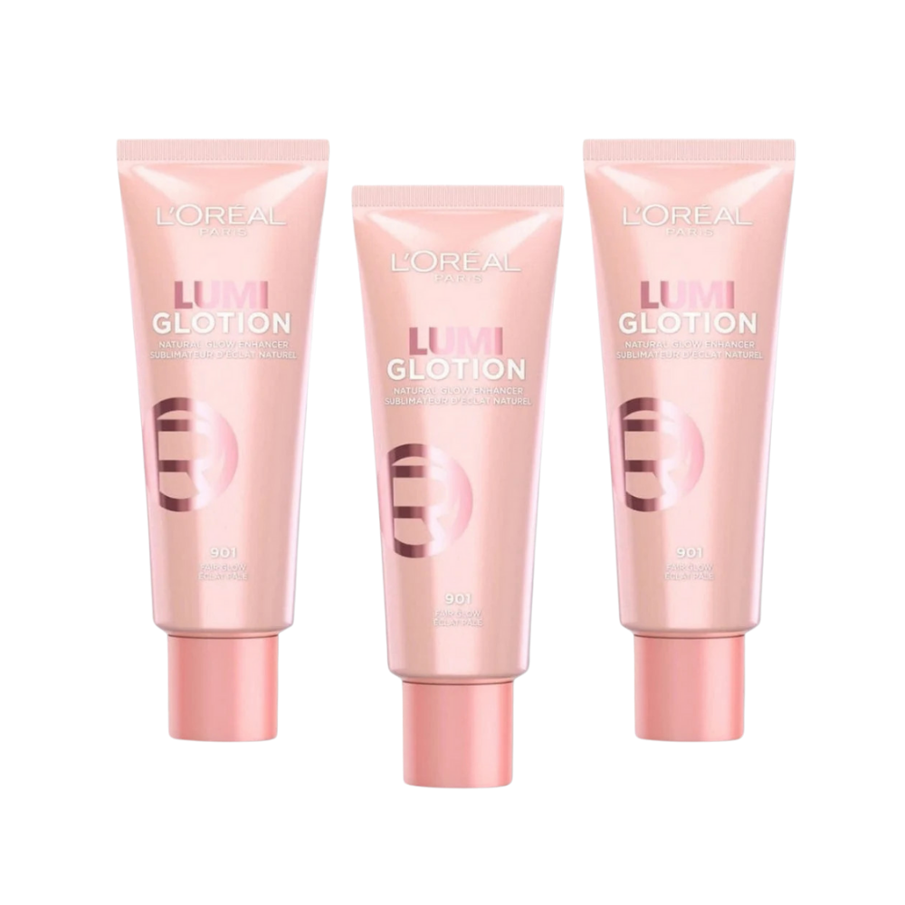 Loreal Paris Glotion All-In-One Natural Glow -901 Fair Glow 40 ml 3 Pack