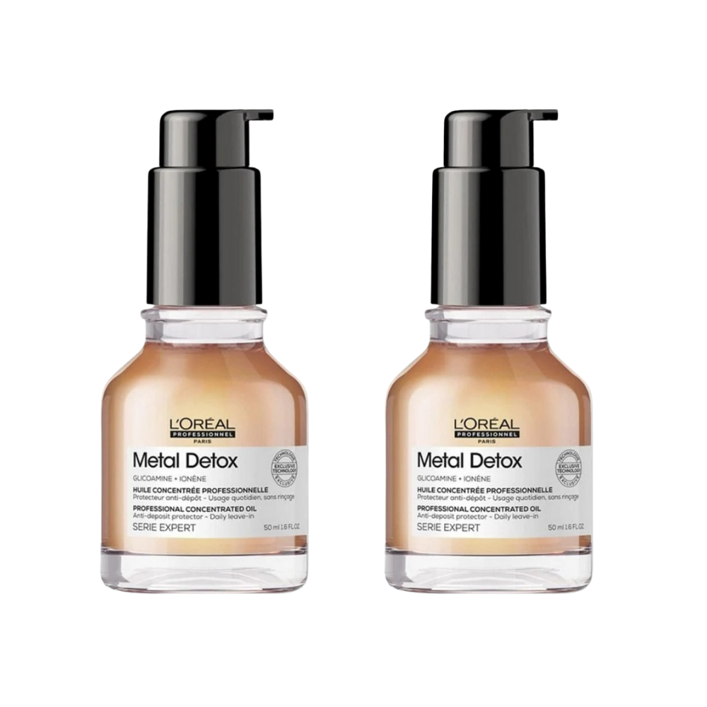 Loreal Professionnel Paris Serie Expert Metal Detox Concentrated Hair Care Oil 50 ml 2 Pack