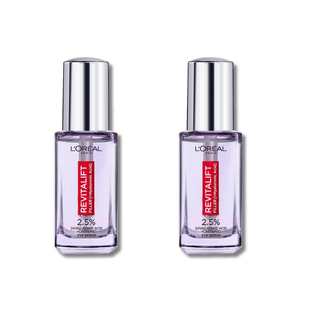 Loreal Paris Serum Revitalift Filler Hyaluronic Acid Eye Serum 20 ml 2 Pack