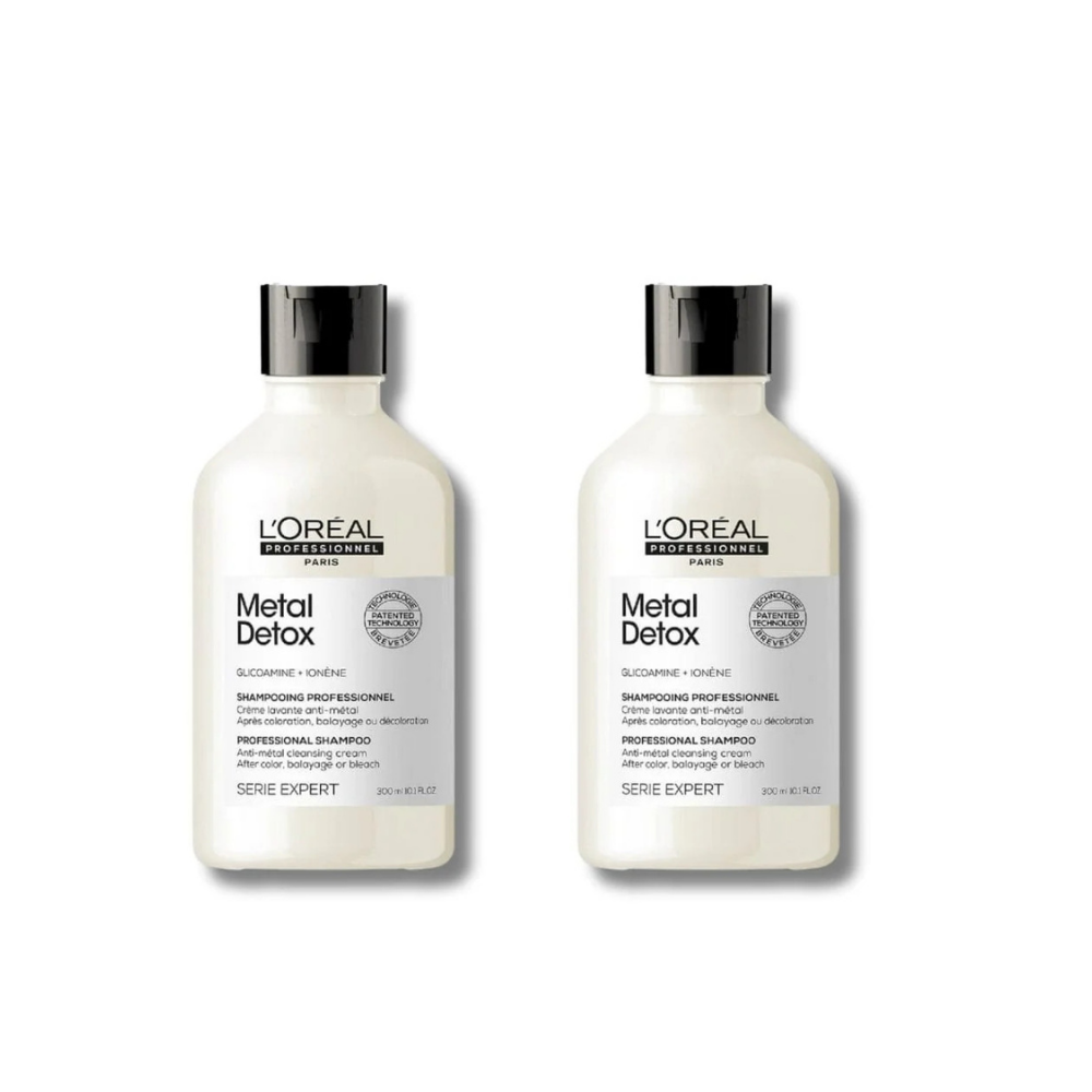 Loreal Professionnel Paris Serie Expert Metal Detox  Anti Metal Purifying Shampoo 300 ml 2 Pack