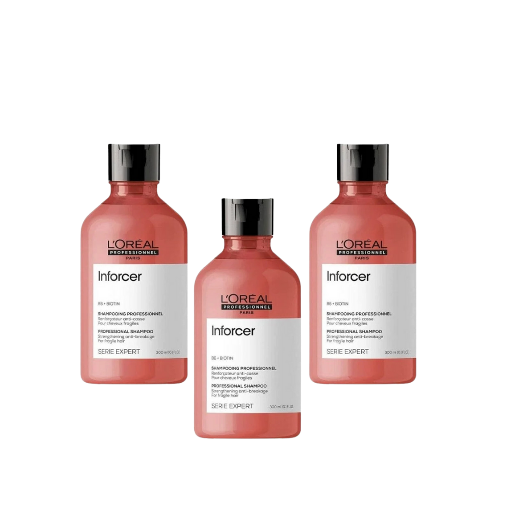 Loreal Professionnel Paris Serie Expert Inforcer Anti-Breakage Strengthening Shampoo 300 ml 3 Pack