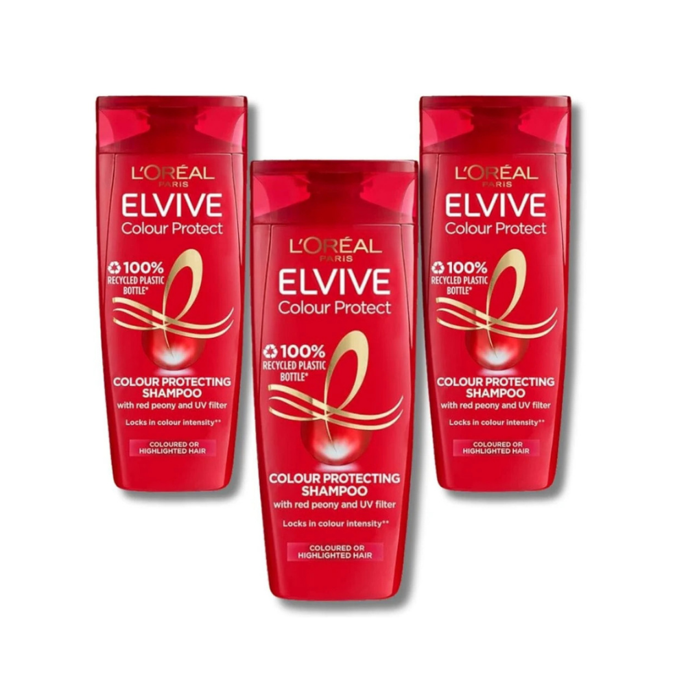 Loreal Paris Elseve Colorvive Color Protective Care Shampoo 450 ml 3 Pack