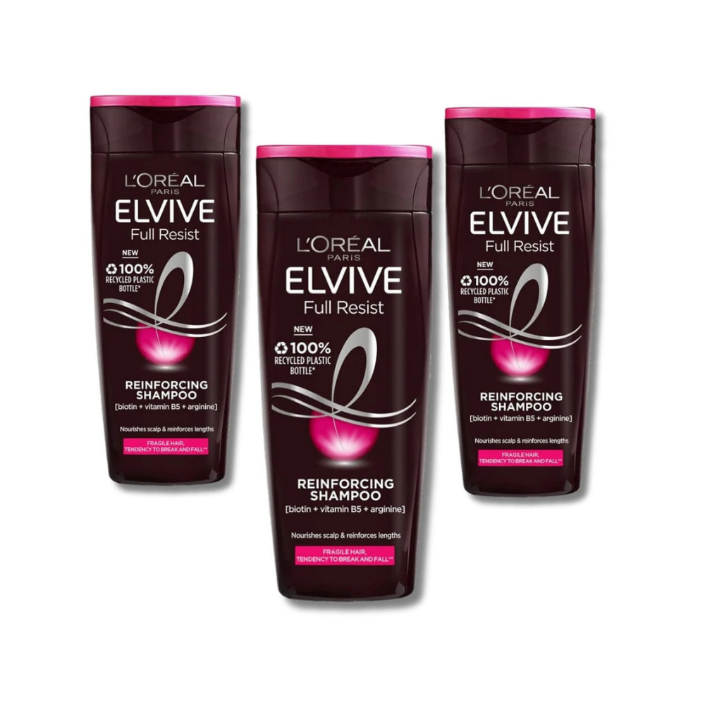 Loreal Paris Elseve Complete Resistance Anti-Shedding 2-in-1 Shampoo 390 ml 3 Pack