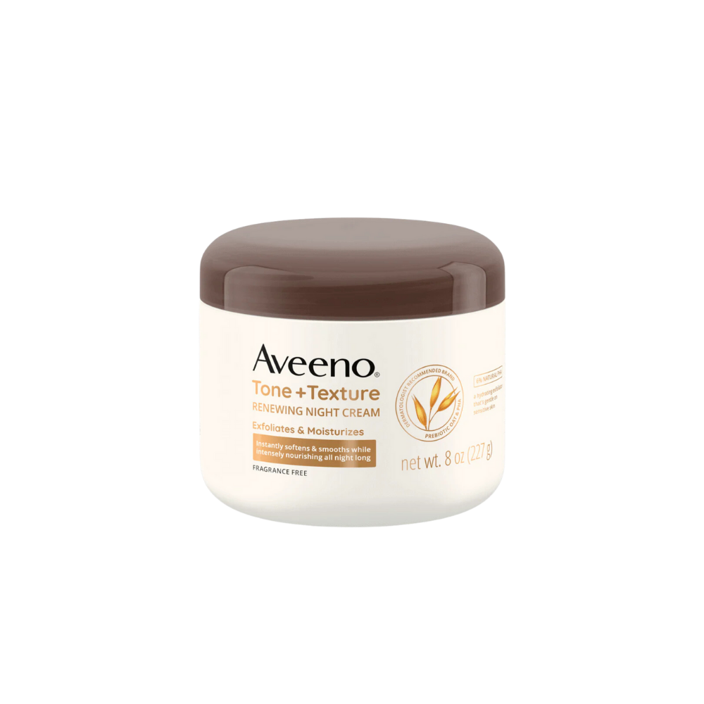 Aveeno Tone + Texture Exfoliating and Moisturizing Night Body Cream 227gr