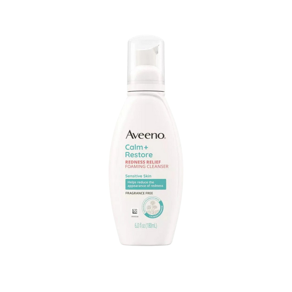 Aveeno Cleaners Anti-Redness Face Wash Foam 180ml