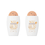 Avene Fluide Mineral Teintee Spf 50 40 ml Tinted Sunscreen -2 Pack