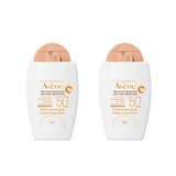 Avene Fluide Mineral Teintee Spf 50 40 ml Tinted Sunscreen -2 Pack