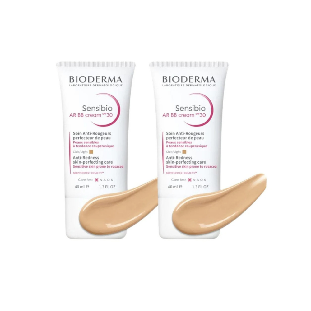 Bioderma Sensibio AR BB Cream Spf30 (Light) 40ml -2 Pack