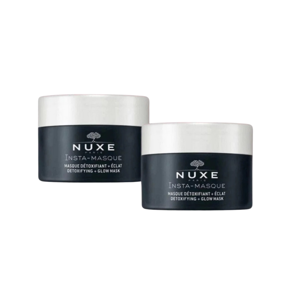 Nuxe Masque Detoxifiant + Eclat Insta-Masque Detox Mask 50 ml -2 Pack