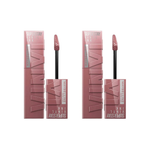 Maybelline New York Super Stay Vinyl Ink Long Lasting Liquid Gloss Lipstick - 110 Awestruck -2 Pack