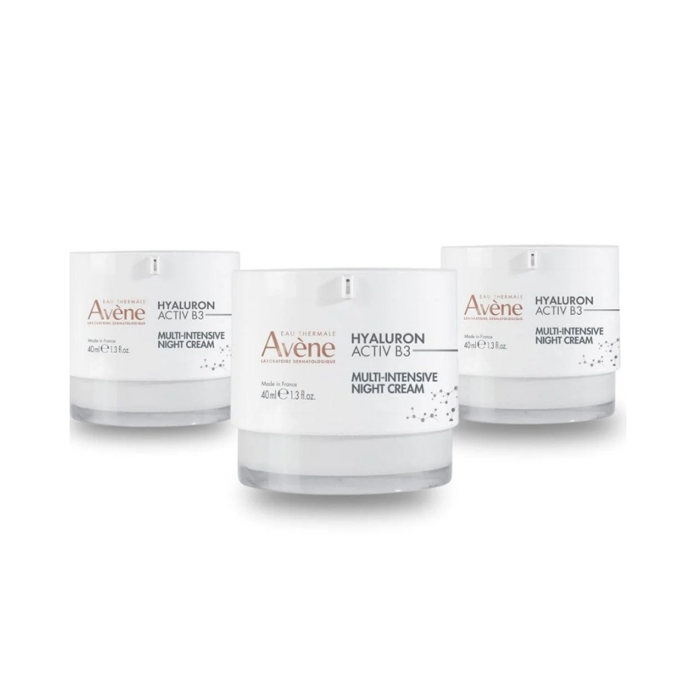 Avene Hyaluron Activ B3 Night Cream 40 ml -3 Pack