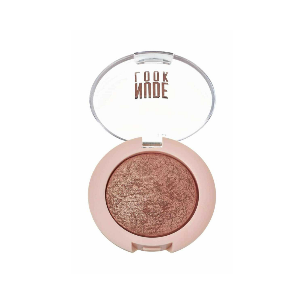 Golden Rose Nude Look Pearl Baked Eyeshadow - 02 Rosy Bronze