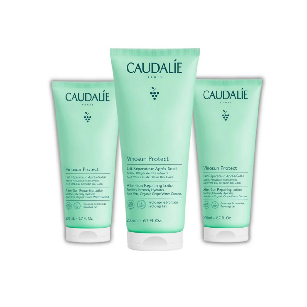 Caudalie Vinosun Protect After Sun Repairing  Lotion 200 ml -3 Pack