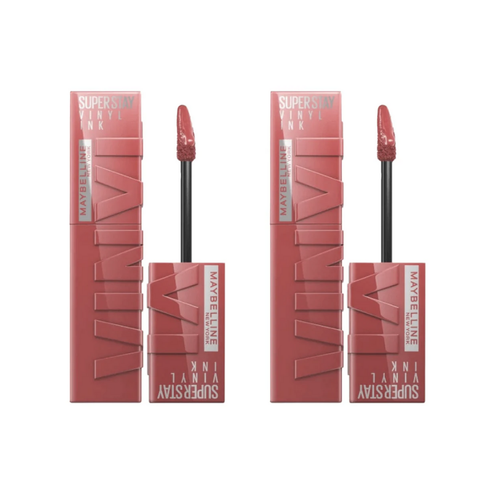 Maybelline New York Super Stay Vinyl Ink Long Lasting Liquid Gloss Lipstick - 35 Cheeky -2 Pack