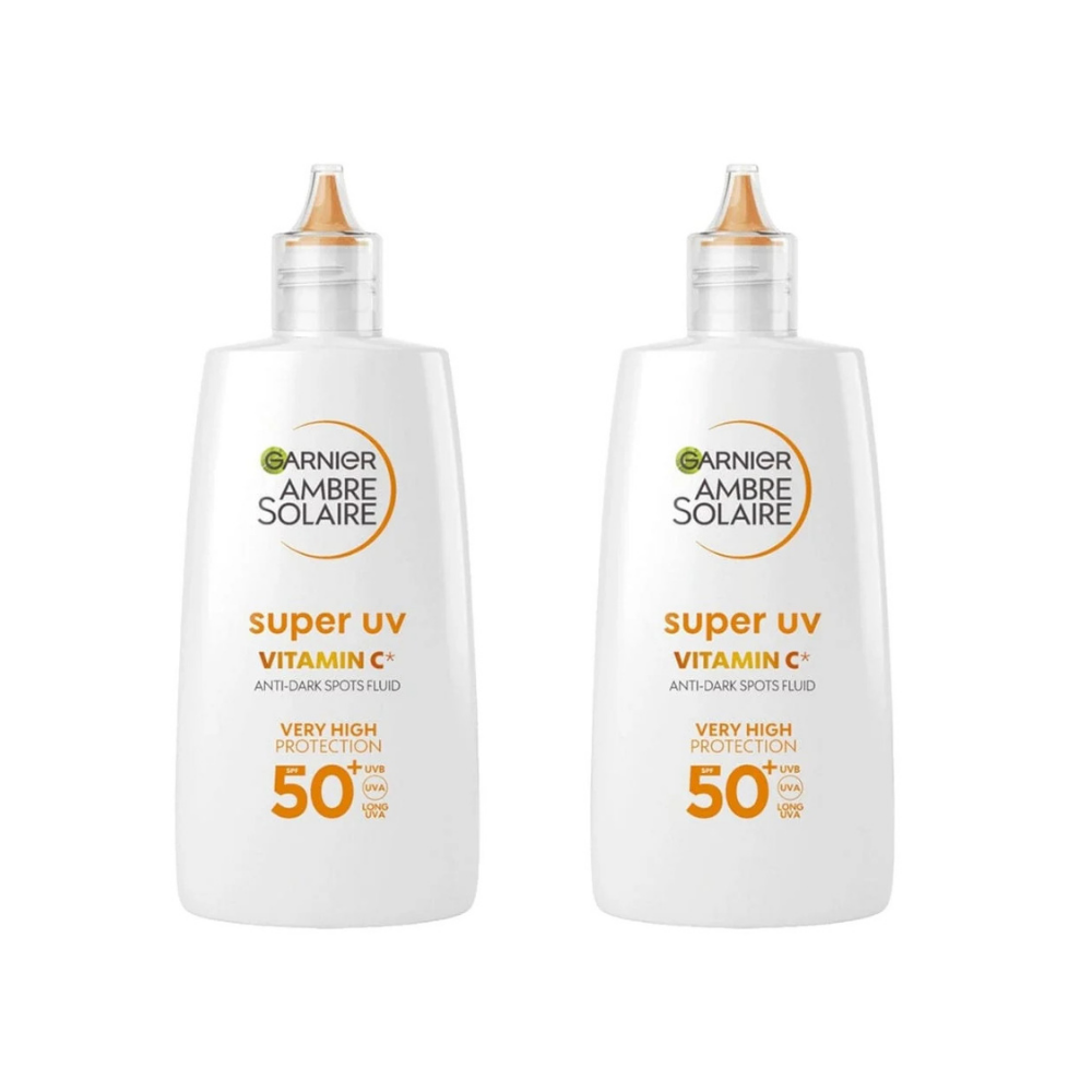 Garnier Ambre Solaire Super UV Vitamin C Facial SPF50+ Cream 40ml 2 Pack