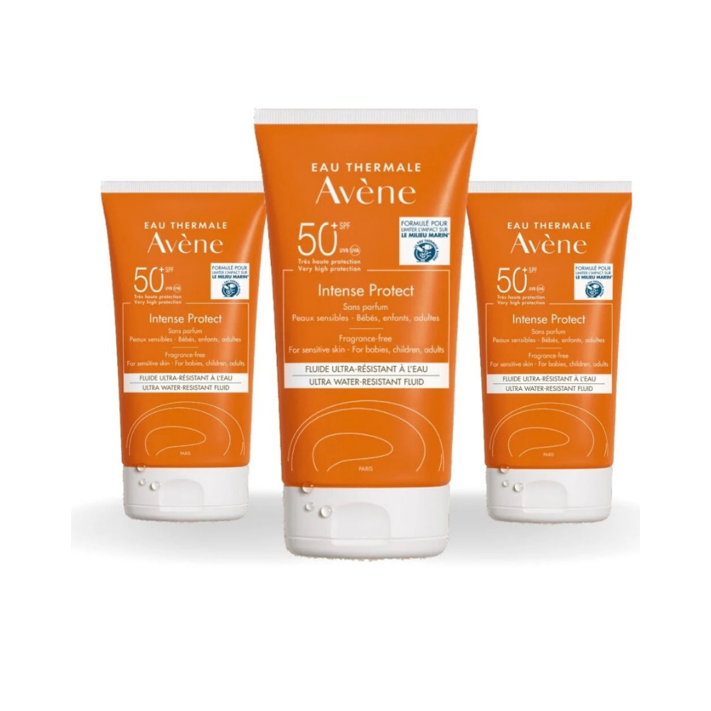 Avene Intense Protect Spf 50 Sunscreen 150 ml -3 Pack