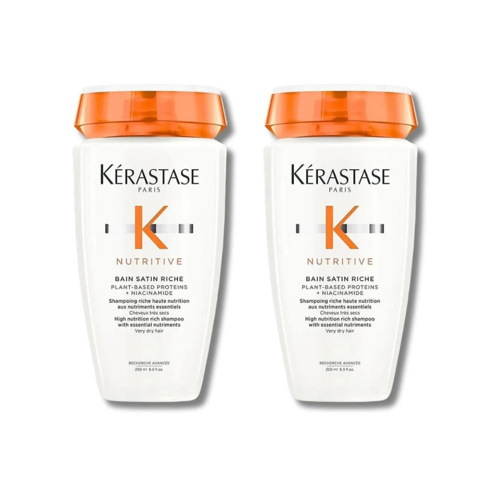 Kerastase Nutritive Bain Satin Riche Intensive Moisturising Shampoo 250 ml 2 Pack