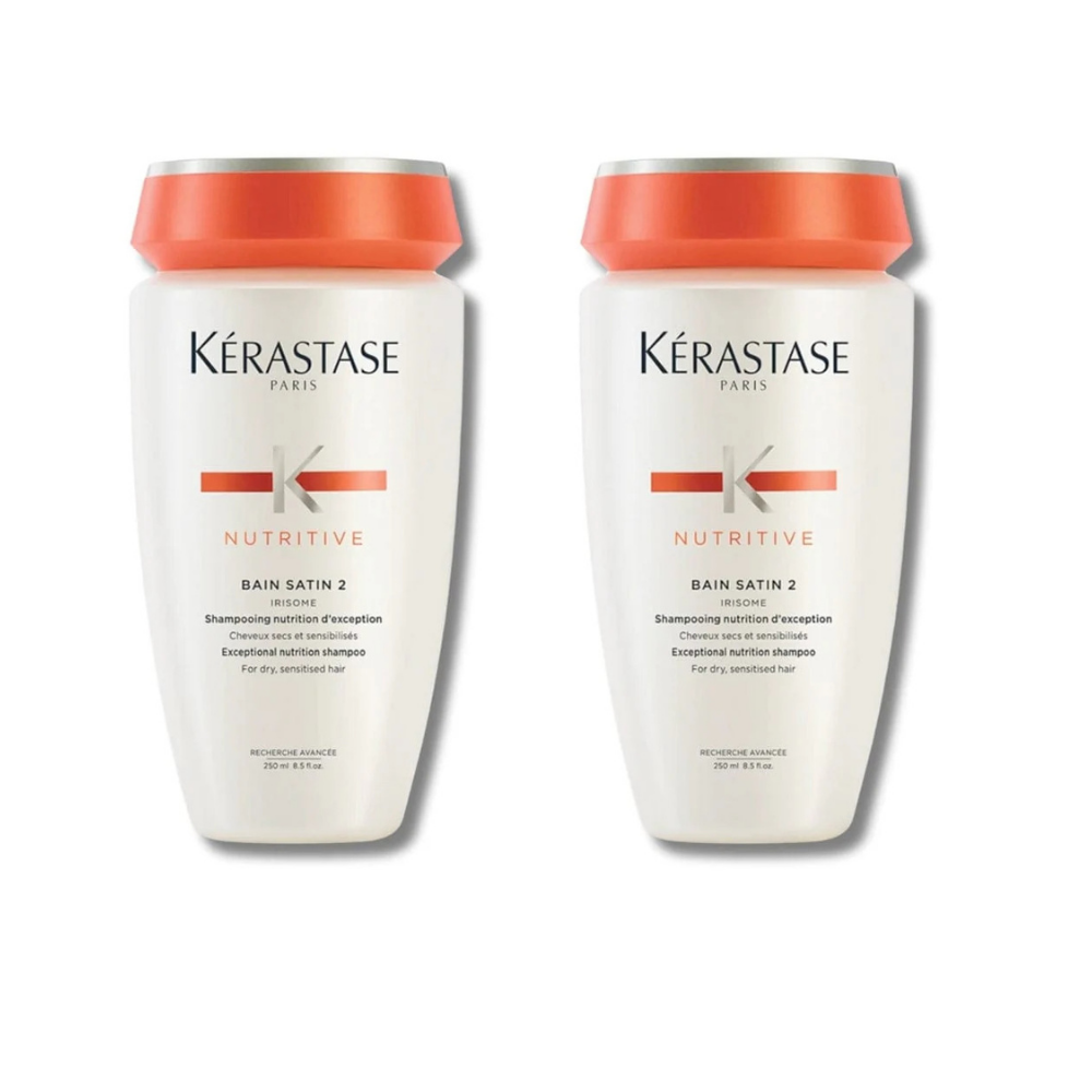 Kerastase Kérastase Nutritive Bain Satin No:2 Nourishing Shampoo for Dry Hair 250ml 2 Pack