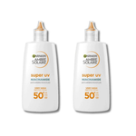 Garnier Ambre Solaire Super UV Niacinamide Facial SPF50+ Cream 40ml 2 Pack