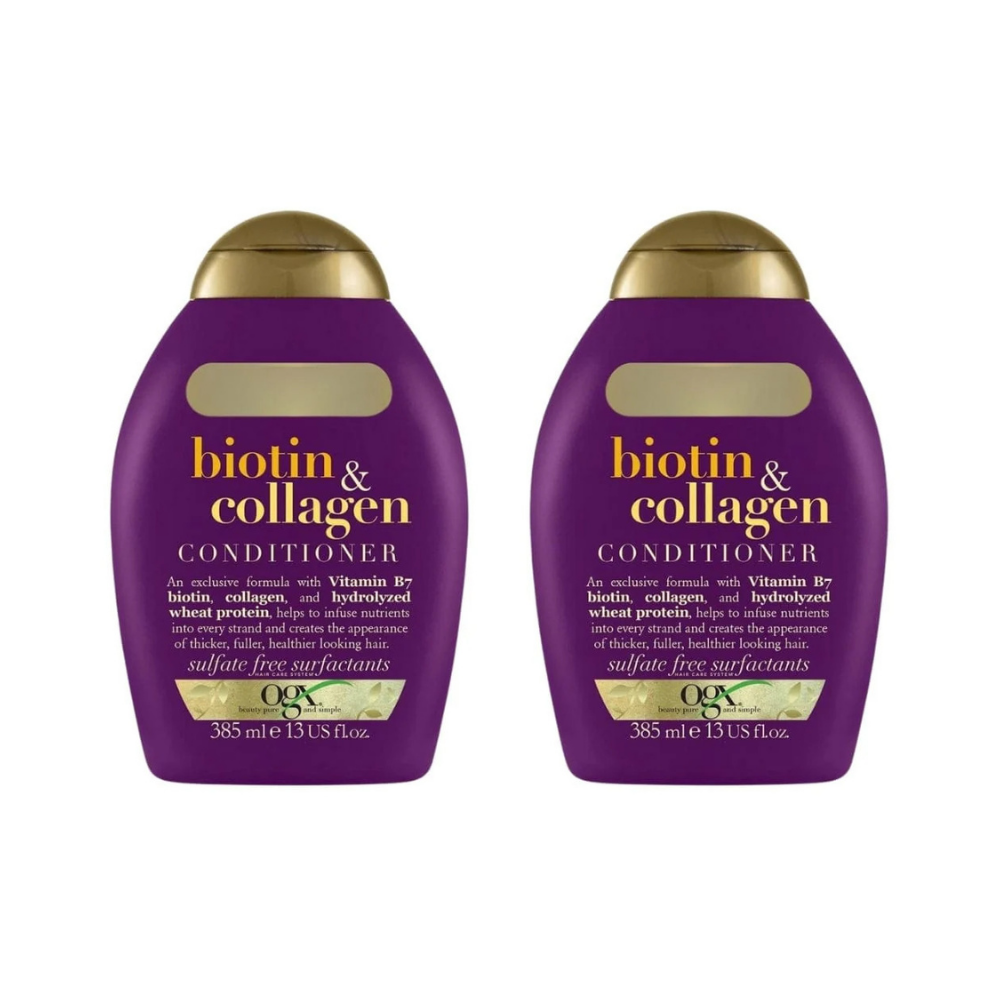 OGX Biotin & Collagen Full Plumping and Lengthening Conditioner 385 ml 2 Pack