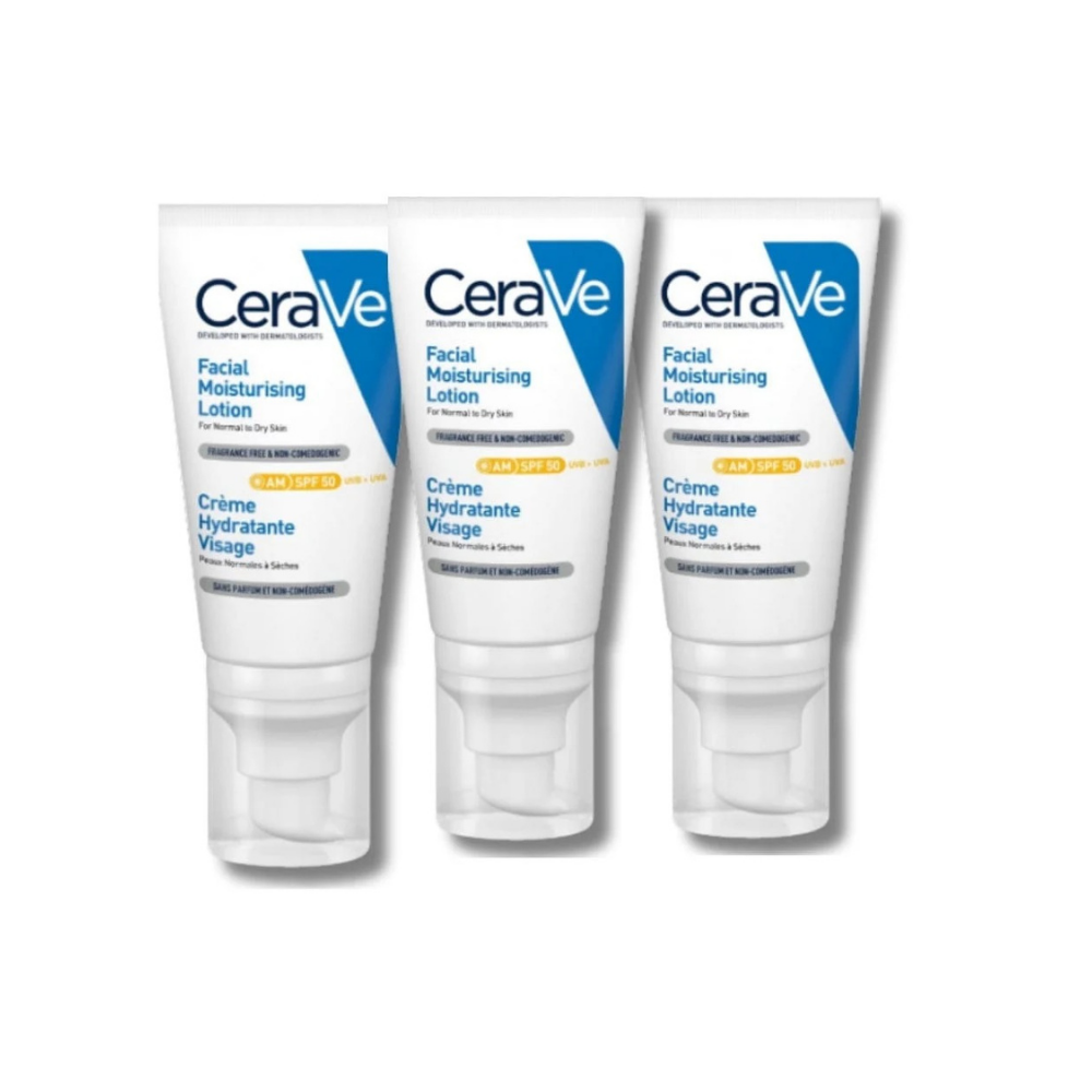 Cerave Facial Moisturising Lotion Spf 50 52 ml -3 Pack