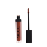 Note Cosmetics Mattemoist Lipgloss Semi Matte Satin Finish Liquid Lipstick-416 Clover Brown