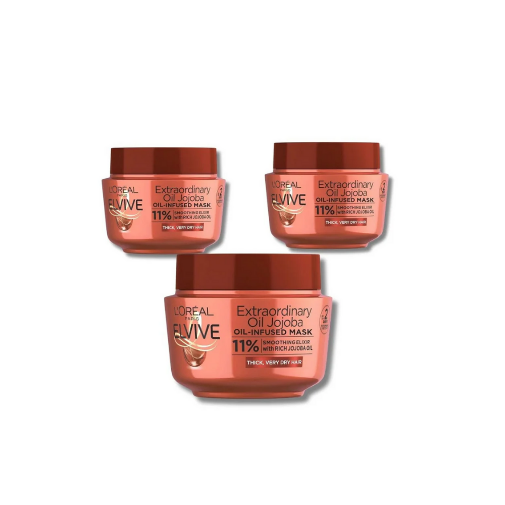 Loreal Paris Elseve Miraculous Oil Nourishing Mask 300 ml 3 Pack