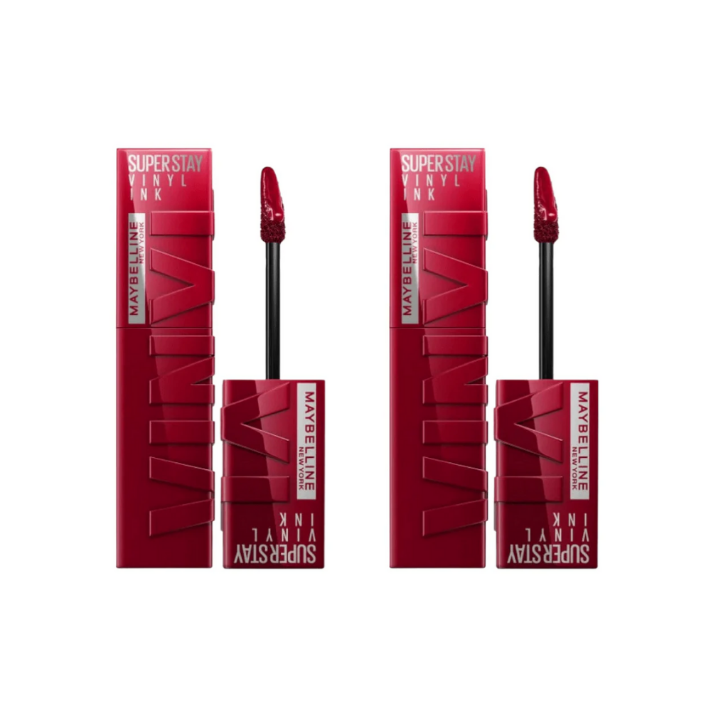 Maybelline New York Super Stay Vinyl Ink Long Lasting Liquid Gloss Lipstick - 55 Royal -2 Pack