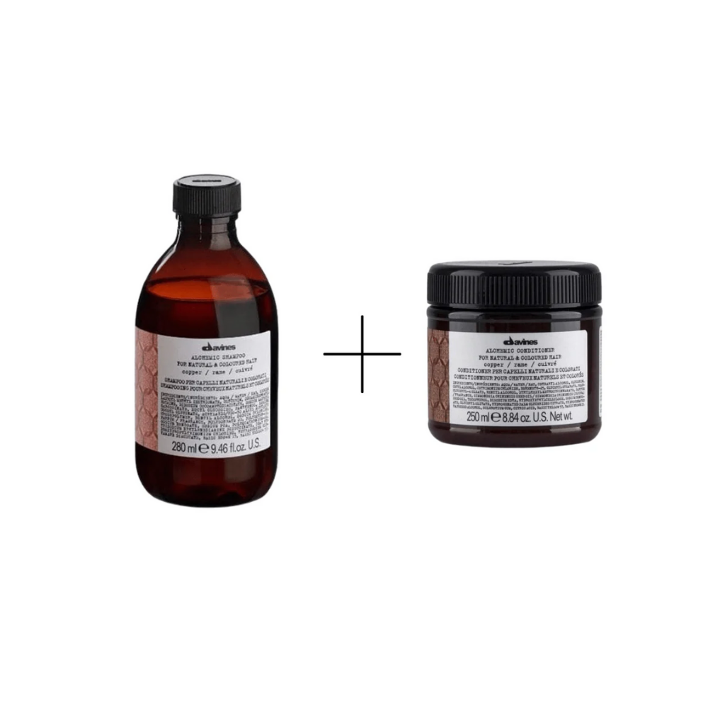 Davines Alchemic Copper Shampoo 280 Ml + Davines Alchemic Copper Conditioner 250ml