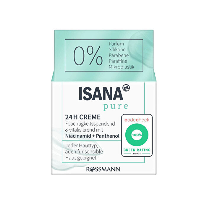 Isana Pure Moisturizing Cream 24H Niacinamide 50 ml - Chivela