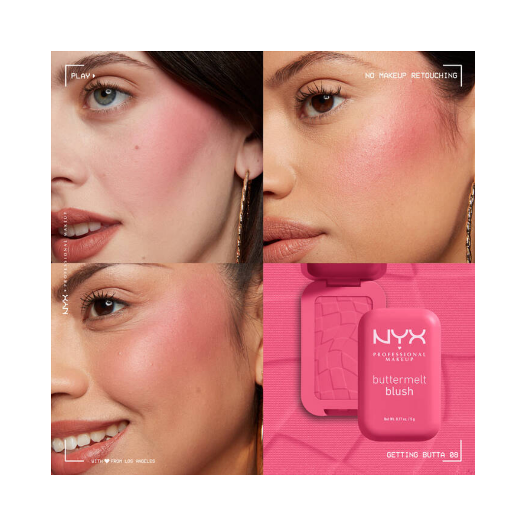 NYX Professional Makeup Buttermelt Blush Creamy - 08 Getting Butta - Chivela