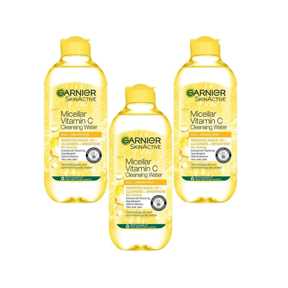 Garnier Skin Active Vitamin C Micellar Water 400 ml / 13.5 fl oz 3 Pack - Chivela