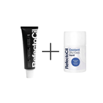 RefectoCil Eyebrow and Eyelash Dye No:1 Black 15 ml +RefectoCil 3% 10 vol. Cream Oxidant 100 ml - Chivela