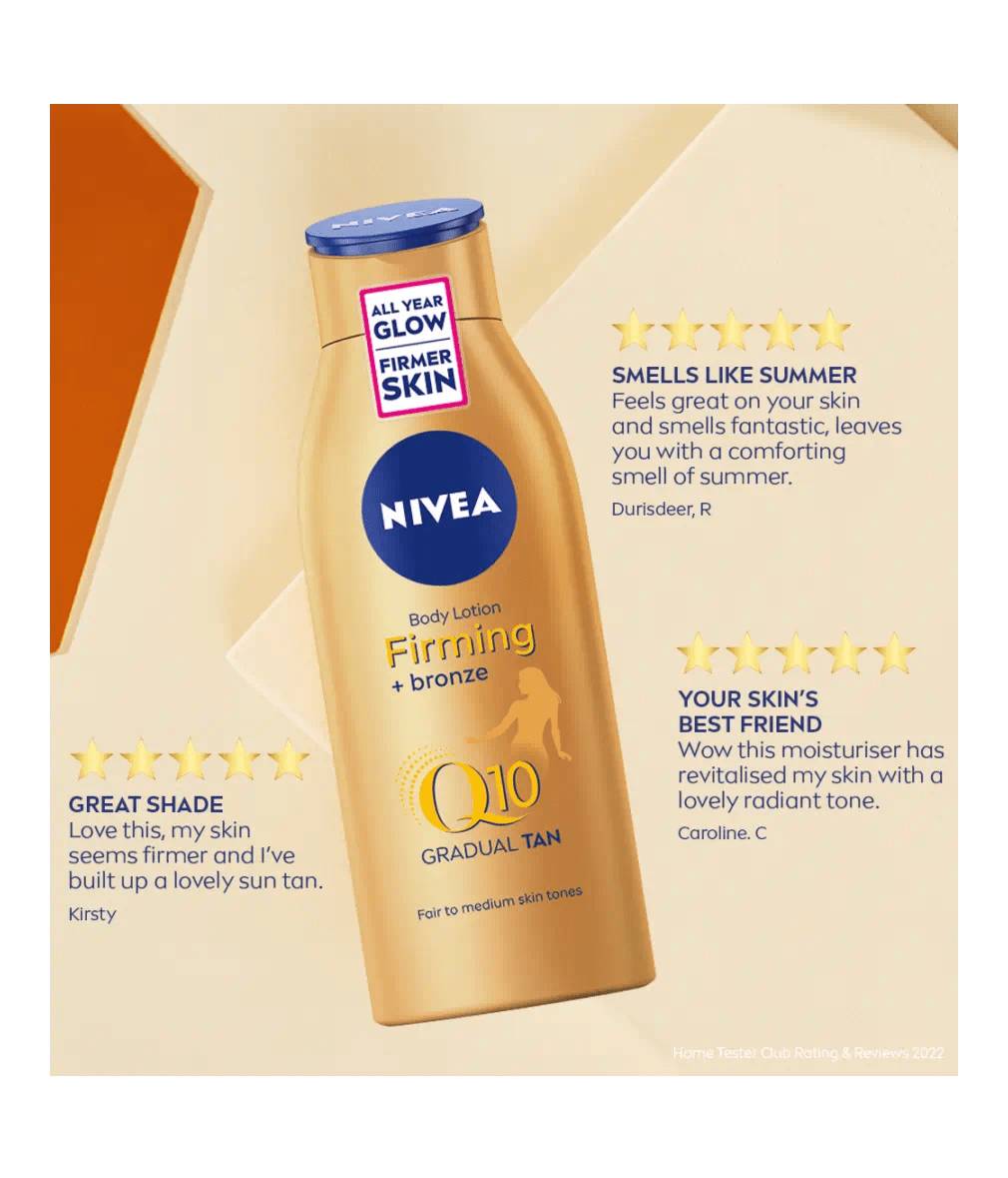 Nivea Q10 Gradual Tan Body Moisturiser Fair to Medium 200ml / 6.8 fl oz 4005900746153