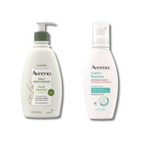 Aveeno Daily Moisturizing Unscented Facial Cleanser 354 ml &  Anti-Redness Face Wash Foam 180ml 715936237368