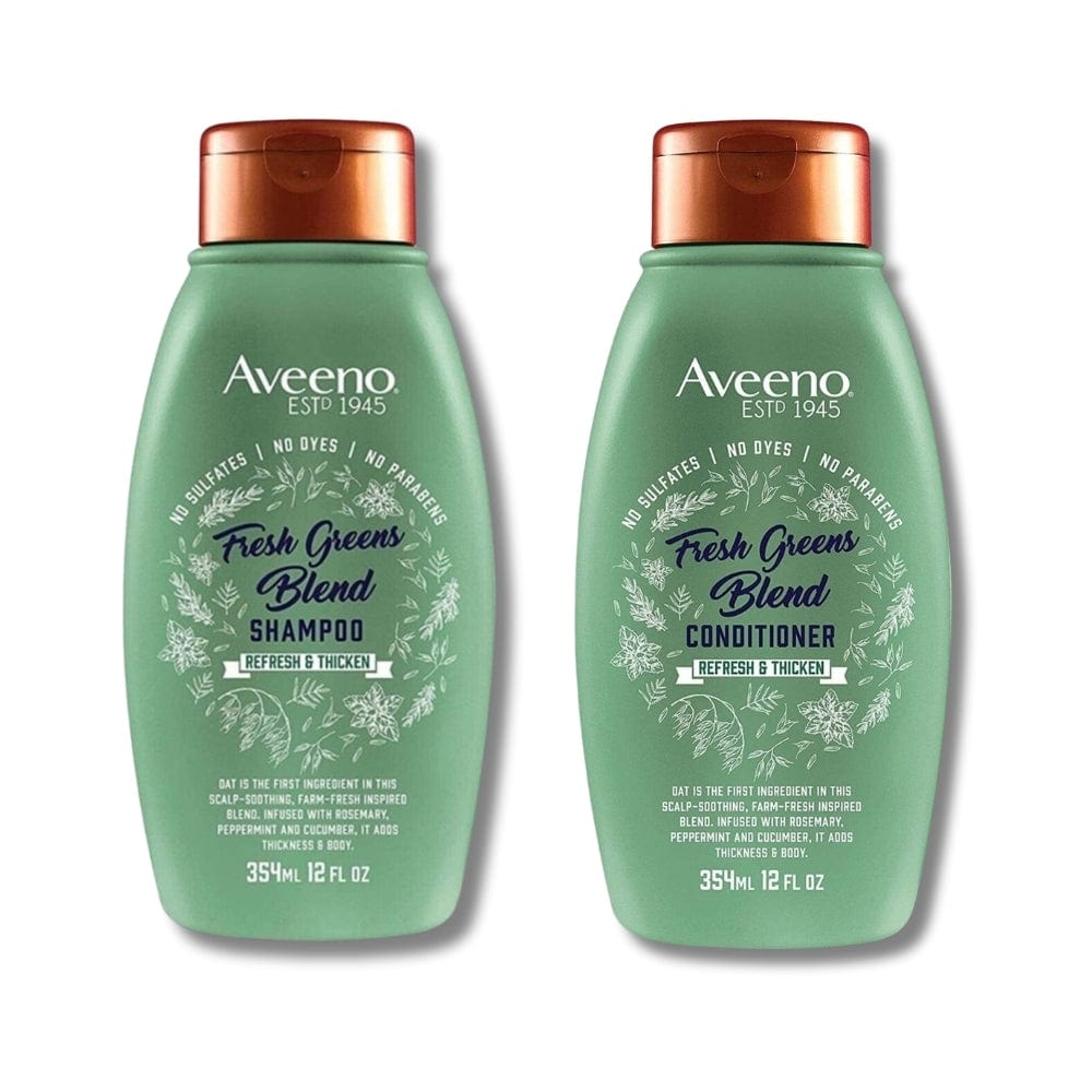 Aveeno Fresh Greens Blend Shampoo & Conditioner 354ml 715936237351