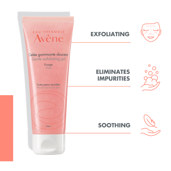 Avene Gentle Exfoliating Gel 75 ml -2 Pack 715936230024